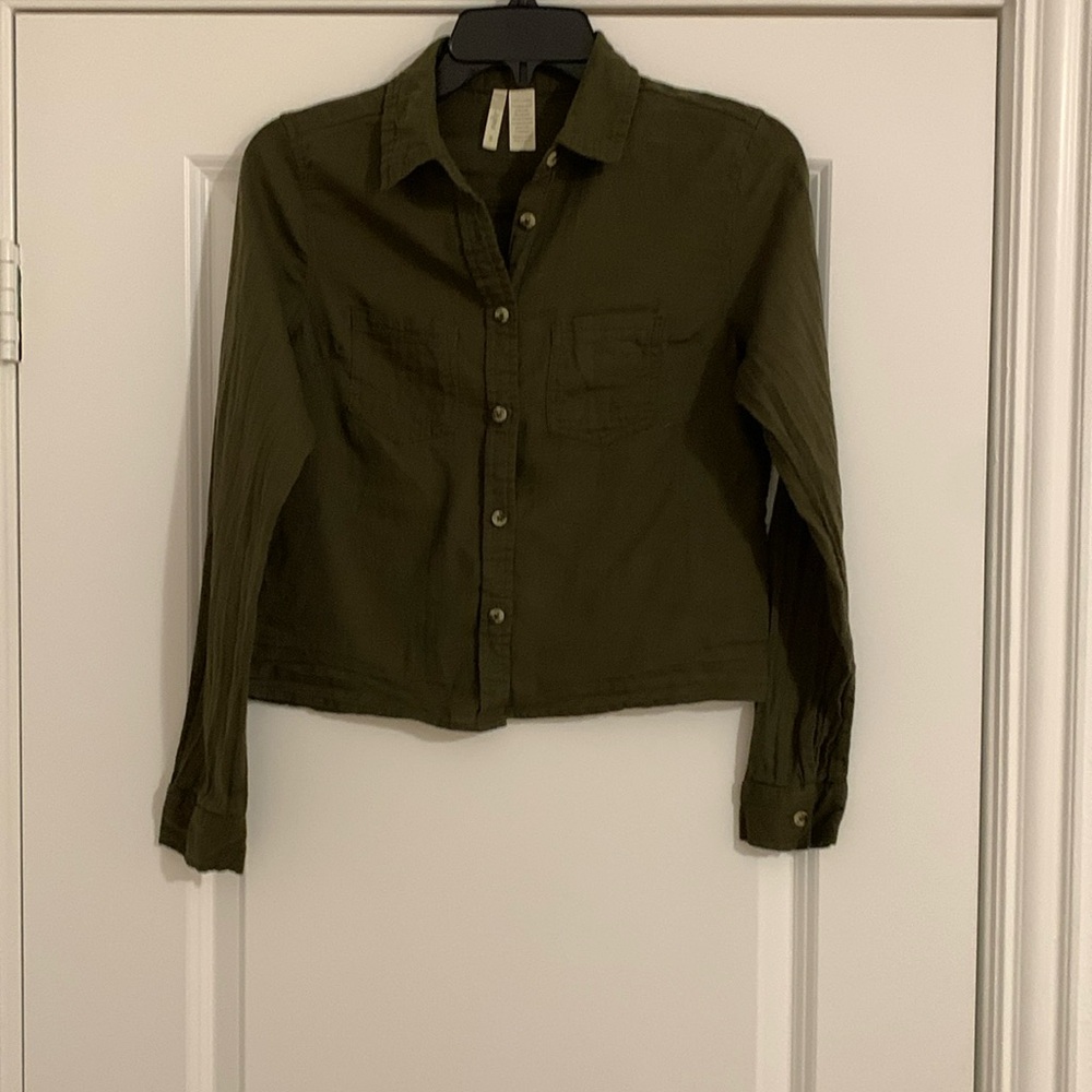 Japna Long Sleeve Button Do Top